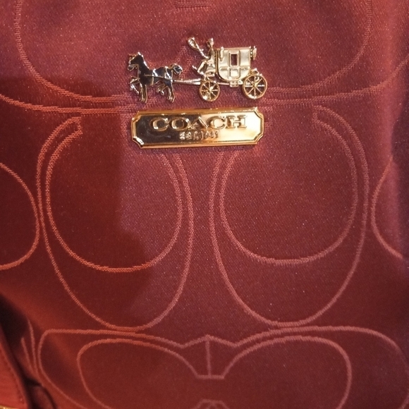 🖤Rare Coach Berry op art jacard signature satchel/tote - Picture 9 of 11